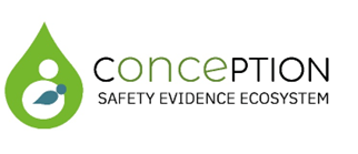 Logotyp med texten Coneption safety evidence ecosystem