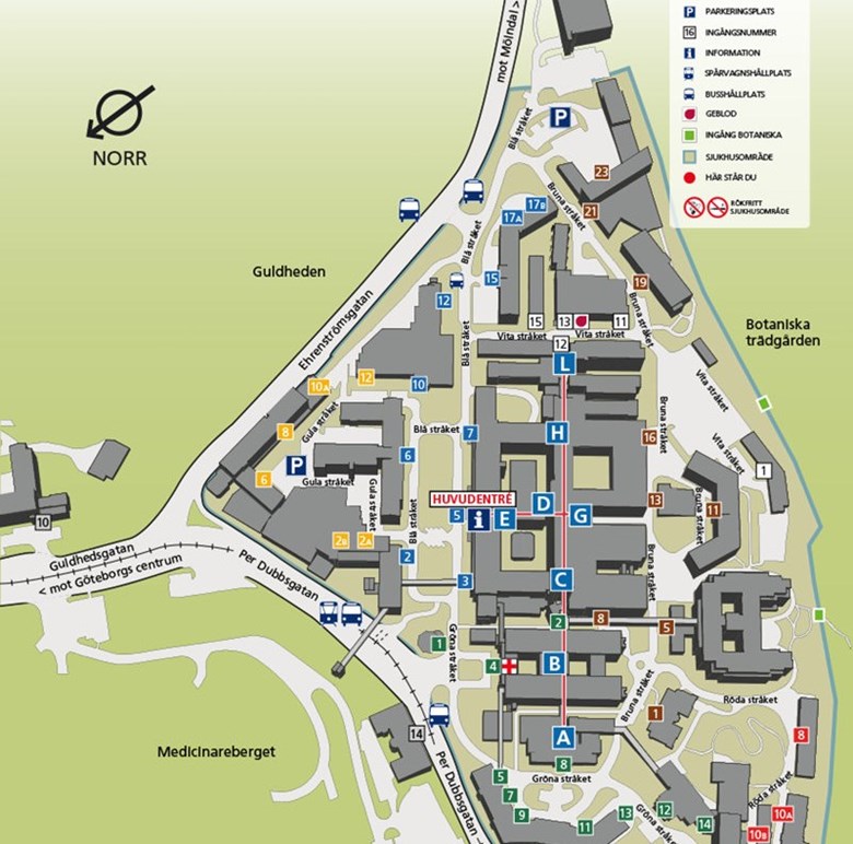 Kartor över våra sjukhus - Sahlgrenska Universitetssjukhuset