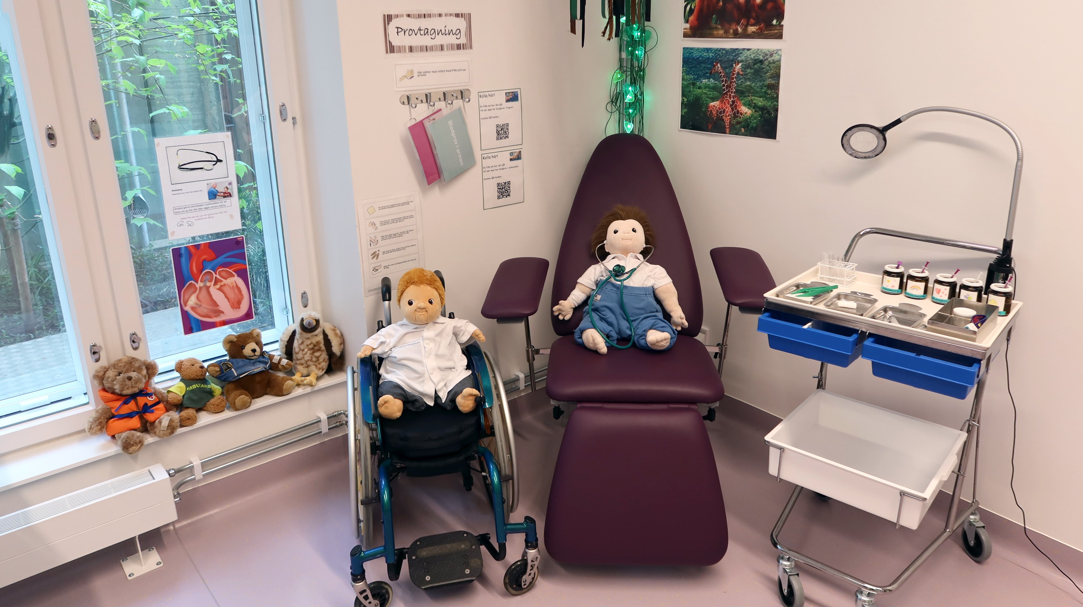 Dockor i ett provtagningsrum