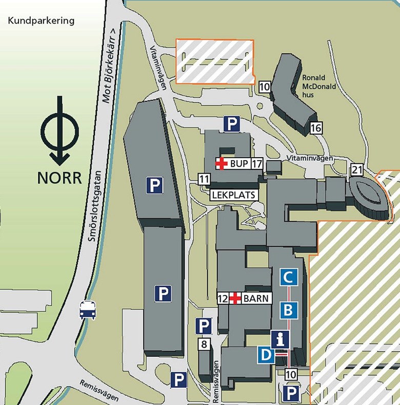 Kartor över våra sjukhus - Sahlgrenska Universitetssjukhuset