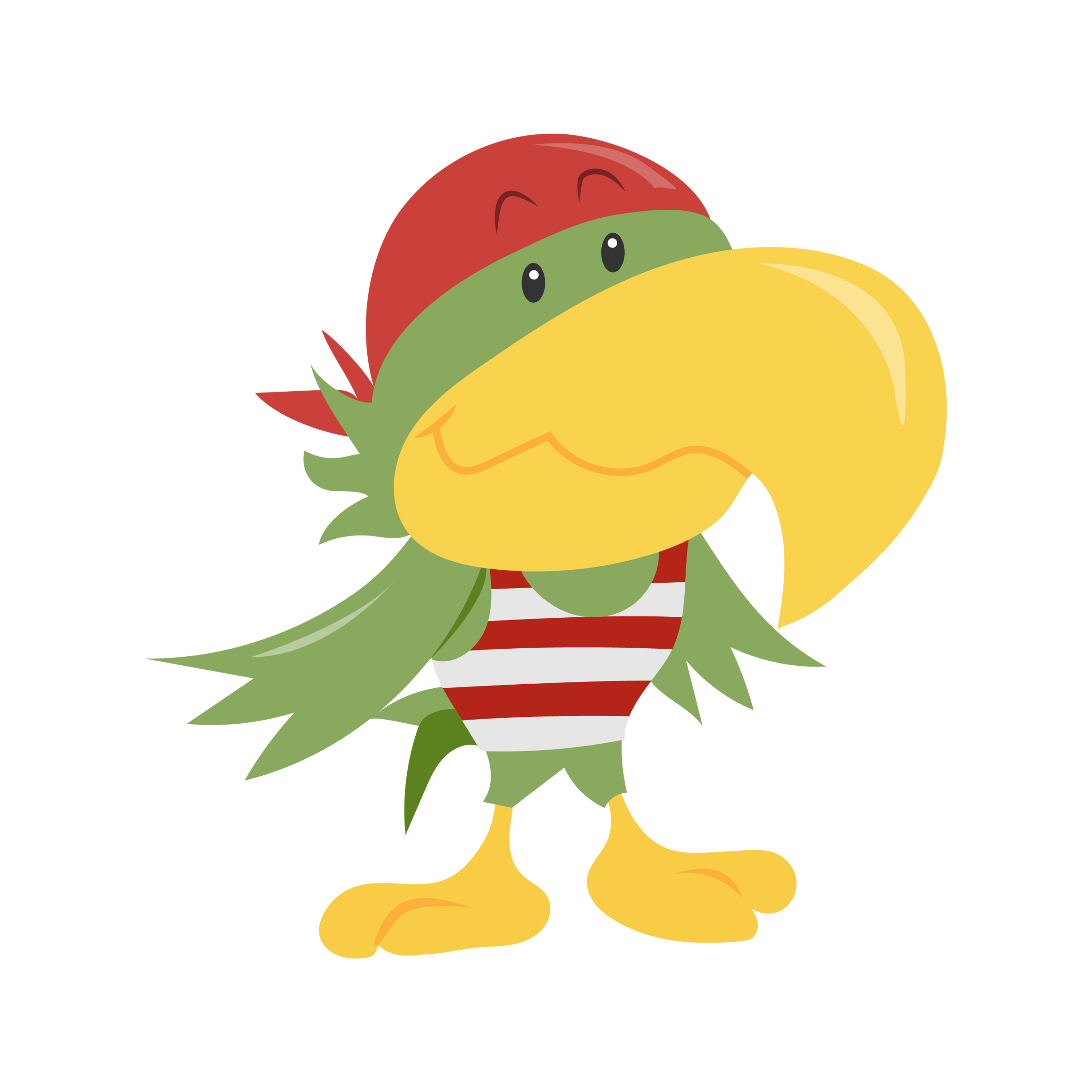 Papegojan Dunder. Information för barn