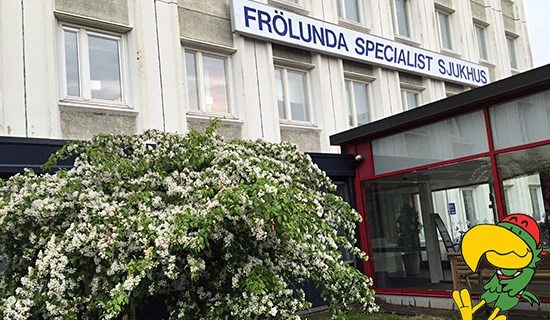 Entrén på Frölunda sjukhus