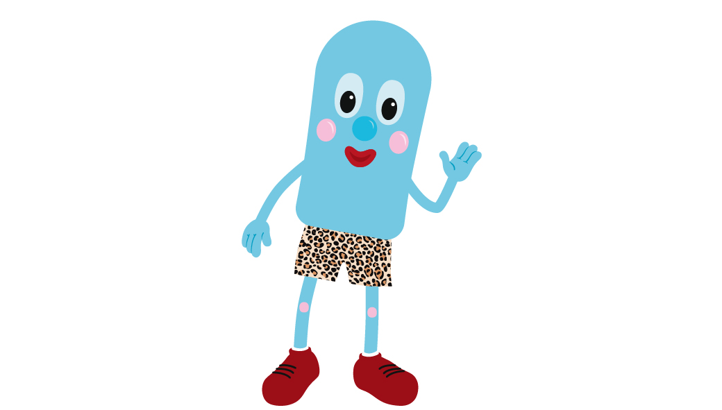 Figuren Plåster vinkar